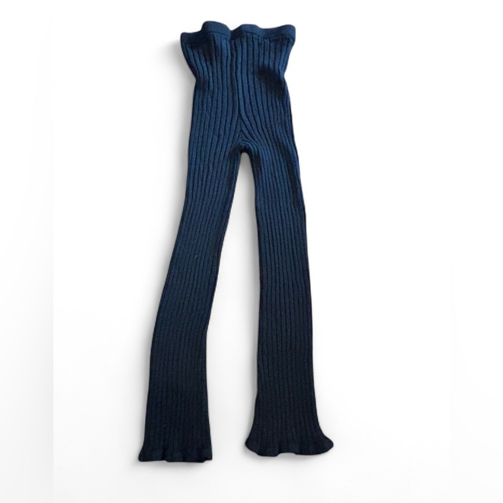 Open Edit black Ribbed Knit skinny Leggings XXS